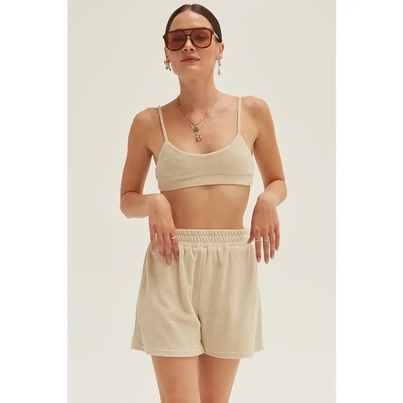 Womens Terry Cloth Shorts Set - Picture 9 of 13